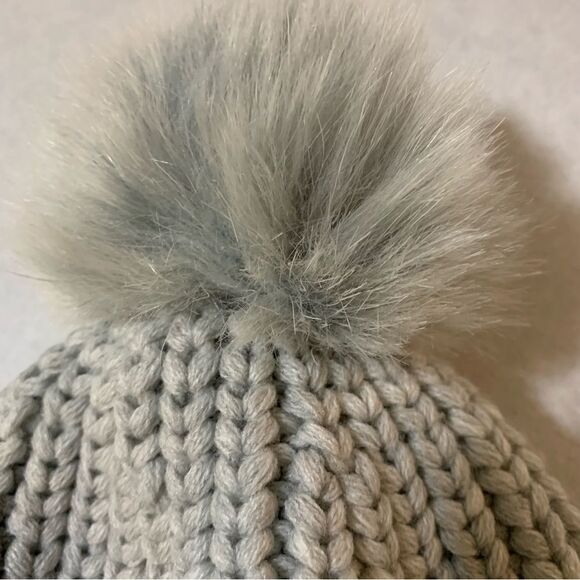 M&S Pom Pom Beanie Women’s One Size Tan Beige. - Picture 3 of 9